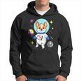 Nonbinary Corgi In Space Nonbinary Pride Hoodie