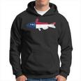 North Carolina State Flag Catfish Fishing Hoodie