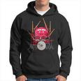 Octopus Playing Drums Music Musician Band Octopus Drummer Hoodie