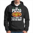 One Pizza A Day Keeps The Doctor Away Eating Pizza Italian Hoodie