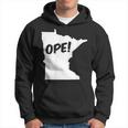 Ope Minnesota State Outline Silhouette Wholesome Hoodie