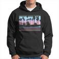 Palm Tree Pastel Sunset Scene Graphic Hoodie