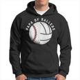 Papa Baseballolleyball Spieler Tochter Sohn Sport Team Dad Kapuzenpullover