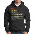 Papa The Man The Myth The Bad Influence Vintage Father's Day Hoodie