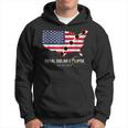 Path Of Totality America Usa Map Total Solar Eclipse 2024 Hoodie