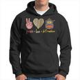 Peace Love Slot Machine Lucky Las Vegas Casino Game Hoodie