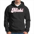 Personalisierter Name Nicki I Love Nickiintage Kapuzenpullover