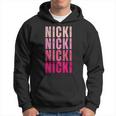 Personalized Name Nicki I Love Nicki Vintage Hoodie