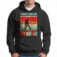 Play Guitar Vintage Music Graphic For Guitarists Hoodie