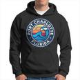 Port Charlotte Florida Fl Vintage Nautical Waves Hoodie