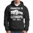 Promoted To Grandpa Est 2024 New Grandpa Father's Day Hoodie