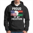 Proud Of My Ancestors American Flag And Pan-African Flag Hoodie