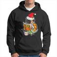 Pug Reading Book Dog Bookworm All Booked For Christmas Hoodie