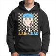 Rad Like Dad Hippie Face Check Dad Son Daughter Father's Day Hoodie