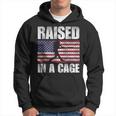 Raised In A Cage Joke Baseball Player Pitcher Flag Hoodie