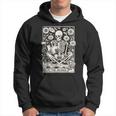 The Reader Tarot Card Book Lover Skeleton Reading Book Hoodie