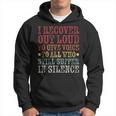 I Recover Out Loud Alcoholics Aa Narcotics Na Anonymous Hoodie