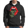 Red Lips Camo Tongue Retro Vintage Trendy Camouflage Hoodie