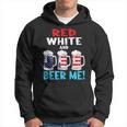 Red White And Beer Me Usa America Flag Stars And Stripes Hoodie