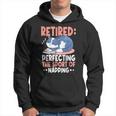 Retired Perfecting The Sport Of Napping Cat Lover Retirement Hoodie