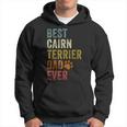 Retro Best Cairn Terrier Dad Ever Dog Papa Father's Day Hoodie