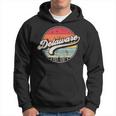Retro Delaware Home State De Cool 70S Style Sunset Hoodie