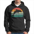 Retro Delfin Mehrfarbig Mit Delfin Hoodie