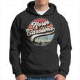 Retro North Carolina Home State Nc Cool 70S Style Sunset Hoodie