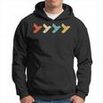 Retro Vintage Flying Bird And Birdwatching Hoodie