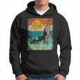 Retro Whale Lover Marine Biologist Aquarist Whales Animal Hoodie