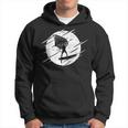 Retro Wing Foil Wing Surf Moon Surfer Foiler Hoodie