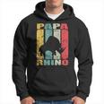 Rhino Papa Rhino Daddy Rhinoceros Dad Rhino Father Rhino Hoodie