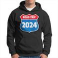 Road Trip 2024 Sign Family Group Matching Distressed Hoodie