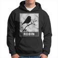 Robin Bird Branch SilhouetteHoodie