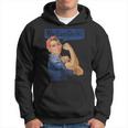 We Can Do It Rosie The Riveter Feminist Rosey Rosy Vintage Hoodie