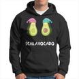 Schlavocado Avocado Couple Pyjamas Tired Sleep Slogan Hoodie