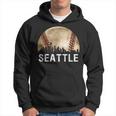 Seattle Skyline City Vintage Baseball Lover Hoodie