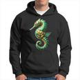 Seepferdchen Hippocampus Roboter In Grünem Gewand Hoodie