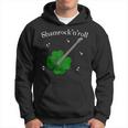 Shamrock'n'roll St Patrick's Day Rock Guitar Bass Players Hoodie