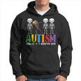 Skeleton Dancing To A Different Beat Autism Awareness Hoodie