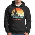 Ski Tignes France Vintage Snow Skiing Vacation Hoodie