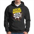 Social Worker Superhero Product Comic Idea Hoodie