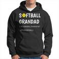 Softball Grandad Bigger Balls Big Grandad Father's Day 2022 Hoodie