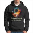 Solar Eclipse 2024 Apparel Pig Wearing Solar Eclipse Glasses Hoodie
