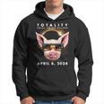 Solar Eclipse 2024 Pig Wearing Eclipse Glasses Hoodie