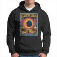 Solar Eclipse Retro Style Path Of Totality 2024 Vintage Hoodie