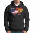 Spain Usa Flag HeartFor Spanish Americans Hoodie