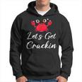 Summer Crab Let's Get Crackin Who Loves Eeting Crabs Hoodie