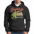 Surfer Van Pogue Life Outer Banks Vintage Beach Surfer Hoodie