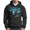 Surrealism Starry Night Skunk Hoodie